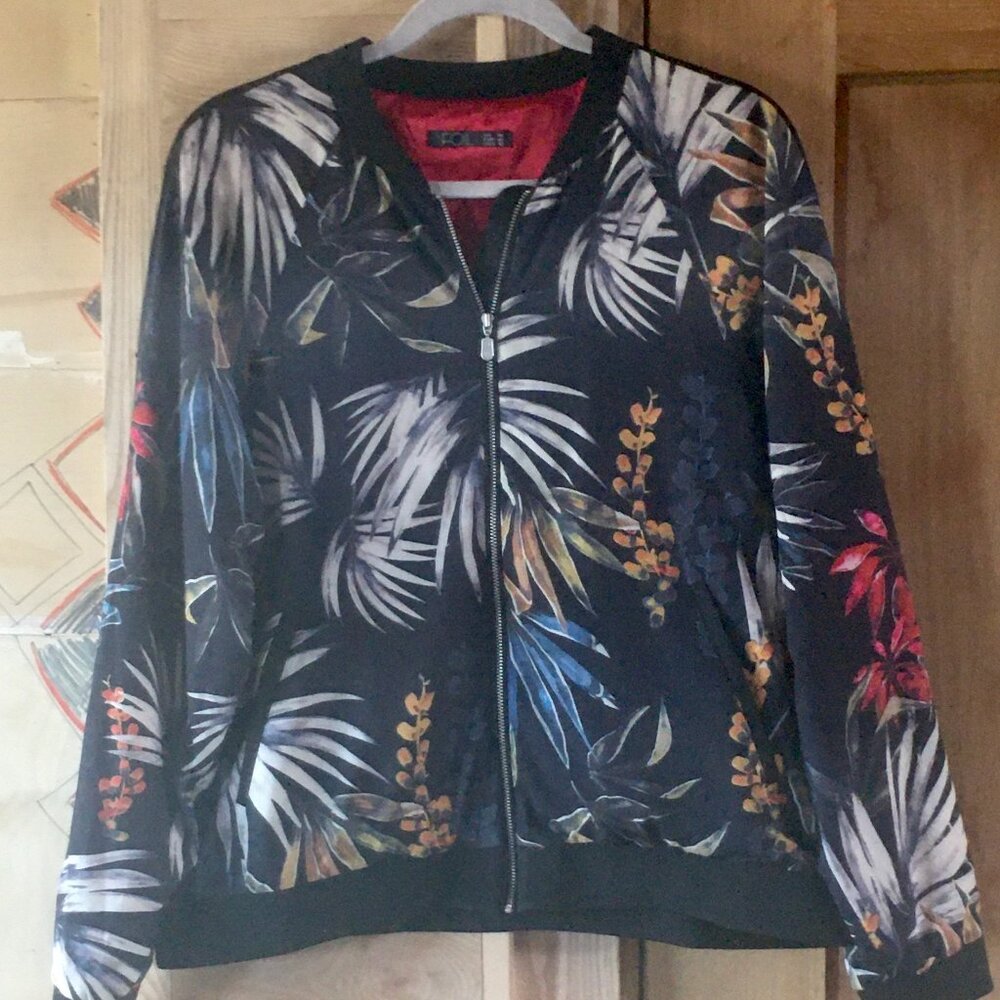 FOIL Brand Silky Bomber Jacket NWOT